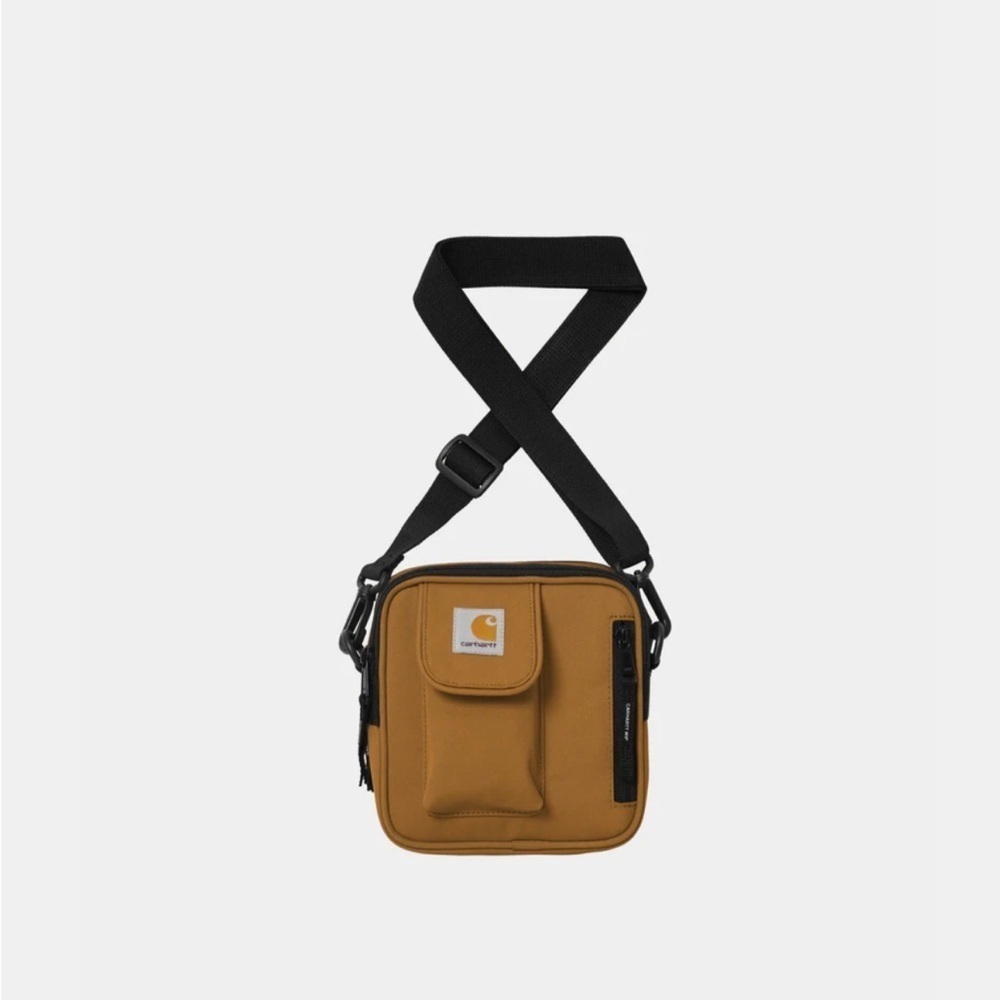 Carhartt WIP Brown Messenger Bag with Black Strap